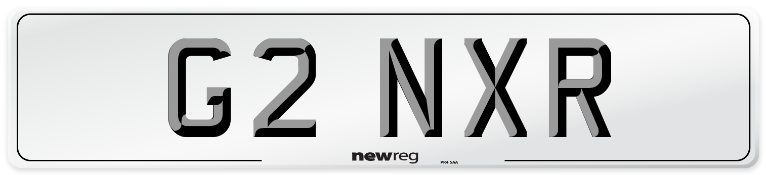 G2 NXR Number Plate from New Reg